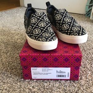 Tory Burch Monogram Chenille Sneakers